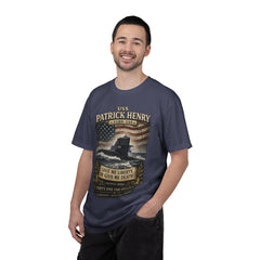 USS Patrick Henry SSBN 599 Submarine T-Shirt with a quote from its namesake