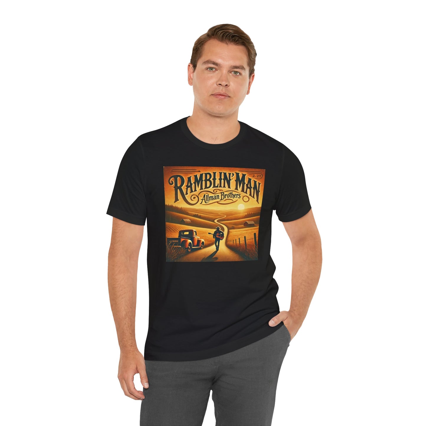 Inspired By Allman Brothers Band Ramblin Man - Graphic Unisex Jersey Short Sleeve Tee