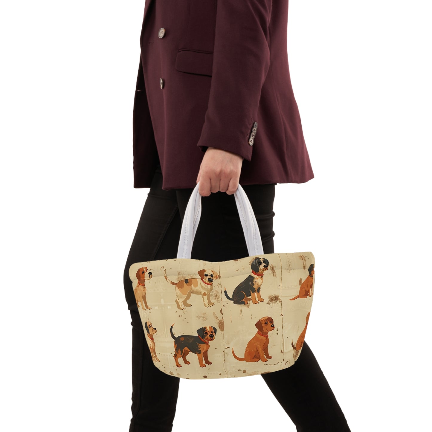 Black And Tan Standing Dogs - Lunch Bag