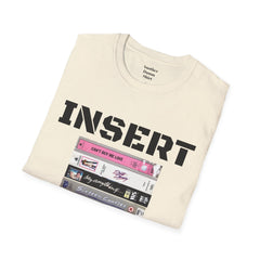 THE 80S VHS Tape Stack  - Unisex Softstyle T Shirt