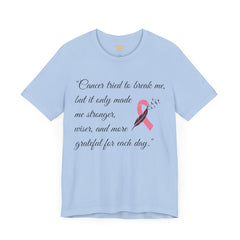 Cancer tried to break me, but it only made me stronger, wiser, and more grateful for each day.. / Survivor /  See matching coffee mug