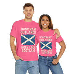 Honorary Outlander Heavy Cotton Tee, Holy Loch Scotland Shirt, Outlander Fan Gift, Casual Tee, Travel Souvenir, Unisex T-Shirt