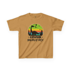 Cousin Saurus Rex Kids Tee - Fun Dino T-Shirt, Kids Birthday Gift, Toddler Dino Merchandise, Summer Playwear, Adventure Clothing