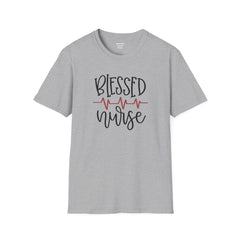 Blessed Nurse - Unisex Softstyle T-Shirt | Nurse Awareness, Medical Wear, Gift For Her, Scrubs Tee, Medical Staff Gift, Registered Nurse, RN