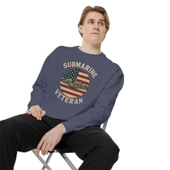 Vintage Submarine Veteran Sweatshirt, Unisex Crewneck, Comfortable Casual Wear, Perfect Gift for Veterans, Military Appreciation
