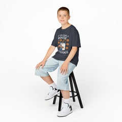 Kids Heavy Cotton™ Tee - "If You Give a Mouse a Cookie" - Fun Cartoon Shirt for Young Readers
