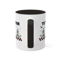 Halloween Tis The Season Skeletons & Pumpkins Graphic 11oz Mug