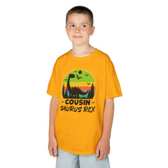 Cousin Saurus Rex Kids Tee - Fun Dino T-Shirt, Kids Birthday Gift, Toddler Dino Merchandise, Summer Playwear, Adventure Clothing