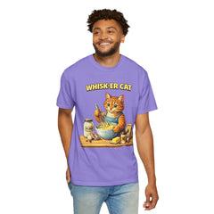 Whisker Cat Baking T-Shirt — Cute Cat Chef Graphic Tee