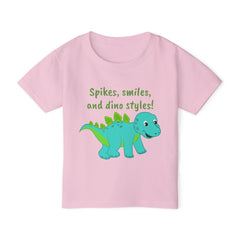 Spikes, Smiles and Dino Styles Graphic Toddler T Shirt