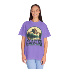 Glacier National Park Graphic, Comfort Colors Soft Relaxed Fit Unisex Garment-Dyed T-shirt
