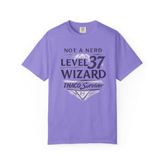 Level 37 Wizard T-Shirt — "Not a Nerd" THAC0 Survivor D&D Gamer Tee