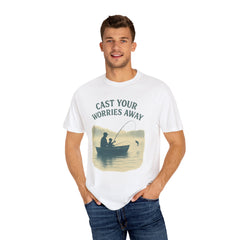 Fishing Vibe Unisex Garment-Dyed T-Shirt, Casual Wear, Outdoor Activities, Gift for Fisherman, Relaxation Tee, Summer Style