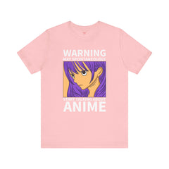 Funny Anime Talk Quote with Girl - Unisex Jersey Short Sleeve Tee