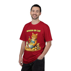 Whisker Cat Baking T-Shirt — Cute Cat Chef Graphic Tee
