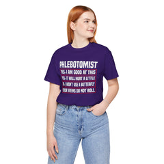 Phlebotomist Humor Tee, Funny Medical Shirt, Nurse Gift, Blood Tech Wear, Cute Phlebotomy Humor, Healthcare Apparel