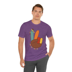 Thankful Teacher T‑Shirt – Hand Turkey Teacher Appreciation Tee