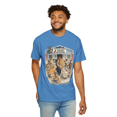 Front Graphic "Who Let the Cats Out?" Baldwin Harbor Animal Hospital Cute Vet Clinic T Shirt