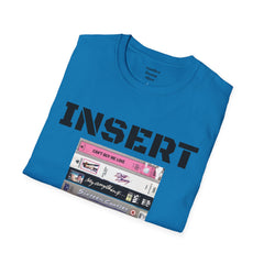THE 80S VHS Tape Stack  - Unisex Softstyle T Shirt