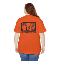 Buffalo Unisex Heavy Cotton Tee - Retro Dunder Mifflin Design for Nostalgic Fans