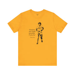 Terry Fox Inspirational Amputee Quote - Unisex Short Sleeve Tee,Amputee Awareness,Gift For Him,Gift For Her,Leg Amputee,Limb Loss Awareness