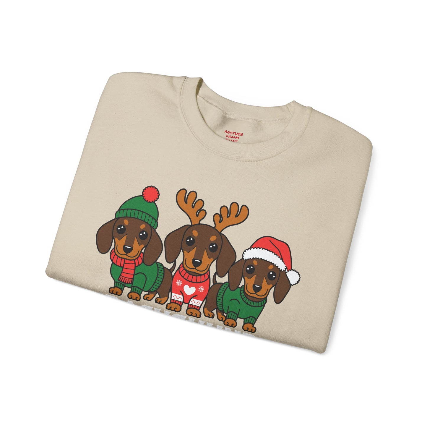 Dachshund Through The Snow - Unisex Heavy Blend™ Crewneck Sweatshirt