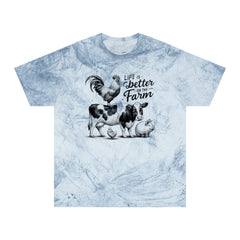 Life Is Better On The Farm Graphic Unisex Color Blast T-Shirt