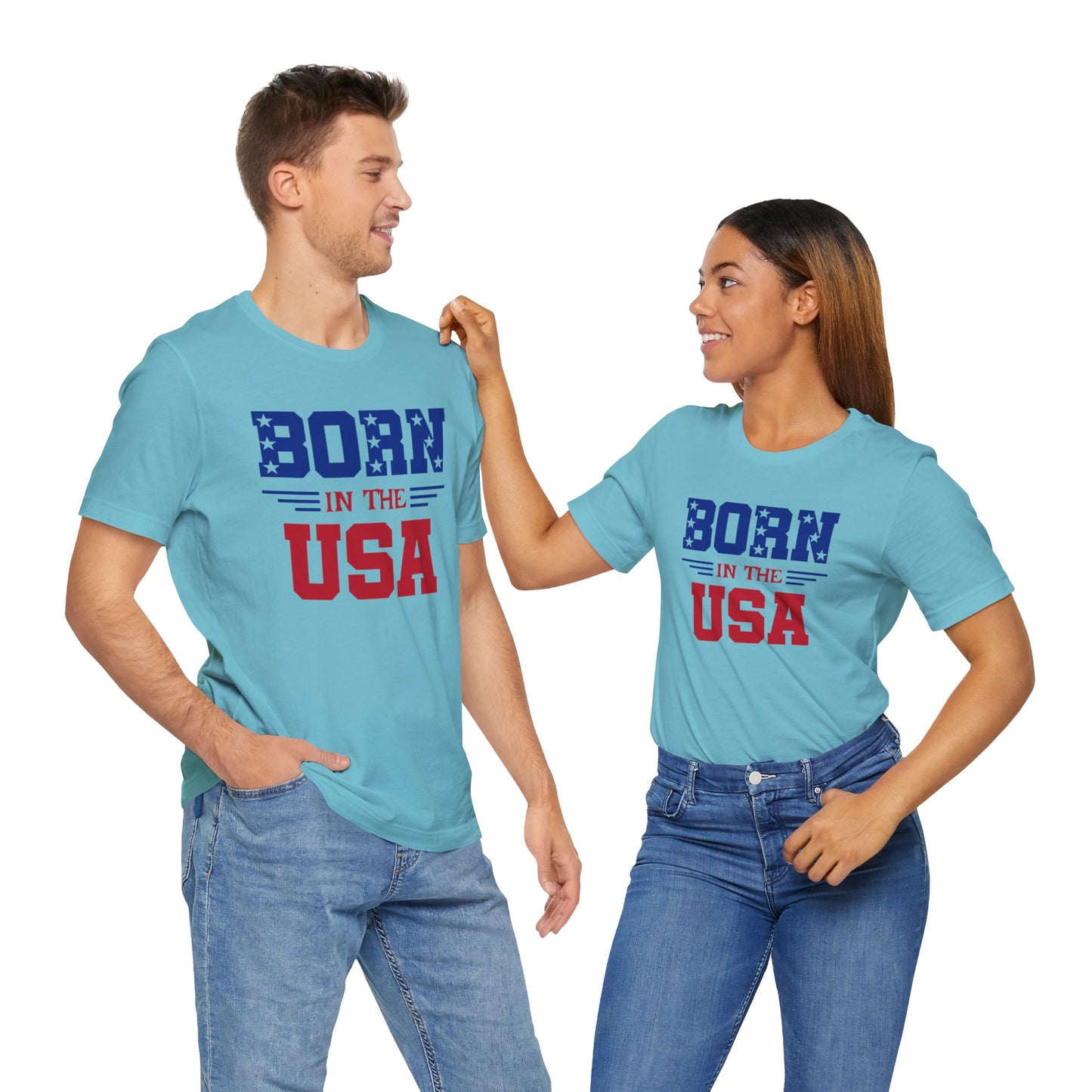 Born In The USA, Unisex Jersey Short Sleeve Tee