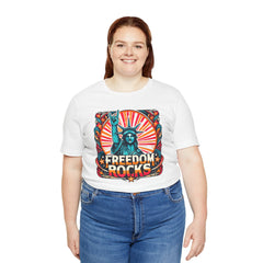July 4th Statue Of Liberty Freedom - Graphic Unisex Short Sleeve Tee