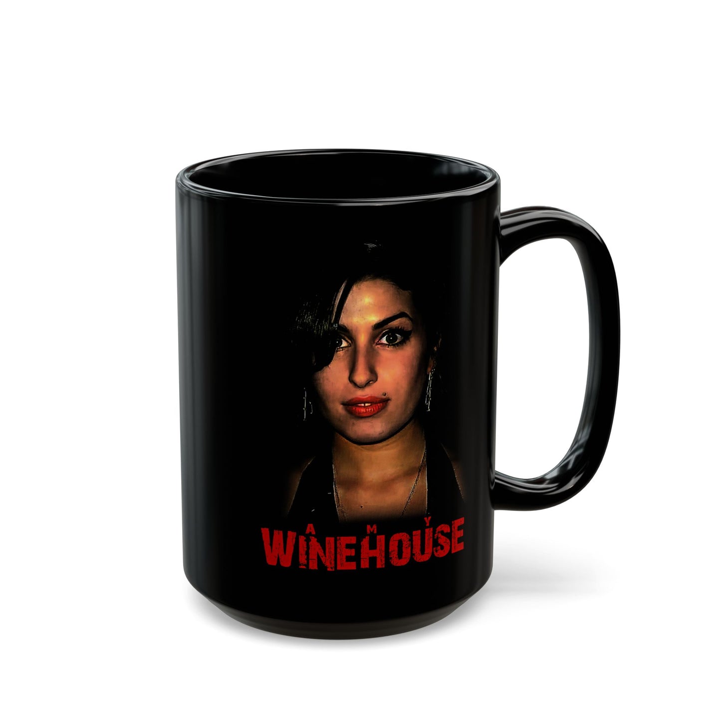 AMY WINEHOUSE Graphic - Black Mug (11oz, 15oz)