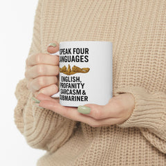 Submarine Officer Language Lover Mug | Ceramic Coffee Cup 11oz 15oz