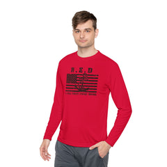 RED Friday, Navy. Marines, Patriotic, Remember Everyone Deployed, Support Our Troops, - Unisex Lightweight Long Sleeve Tee