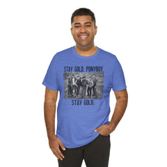 The Outsiders Shirt, Front and Back Images, Greasers Characters Shirt, Unisex Jersey Short Sleeve Tee