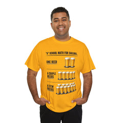 T-Shirt -  "A" School Math for Sailors Funny Beer Graphic Tee