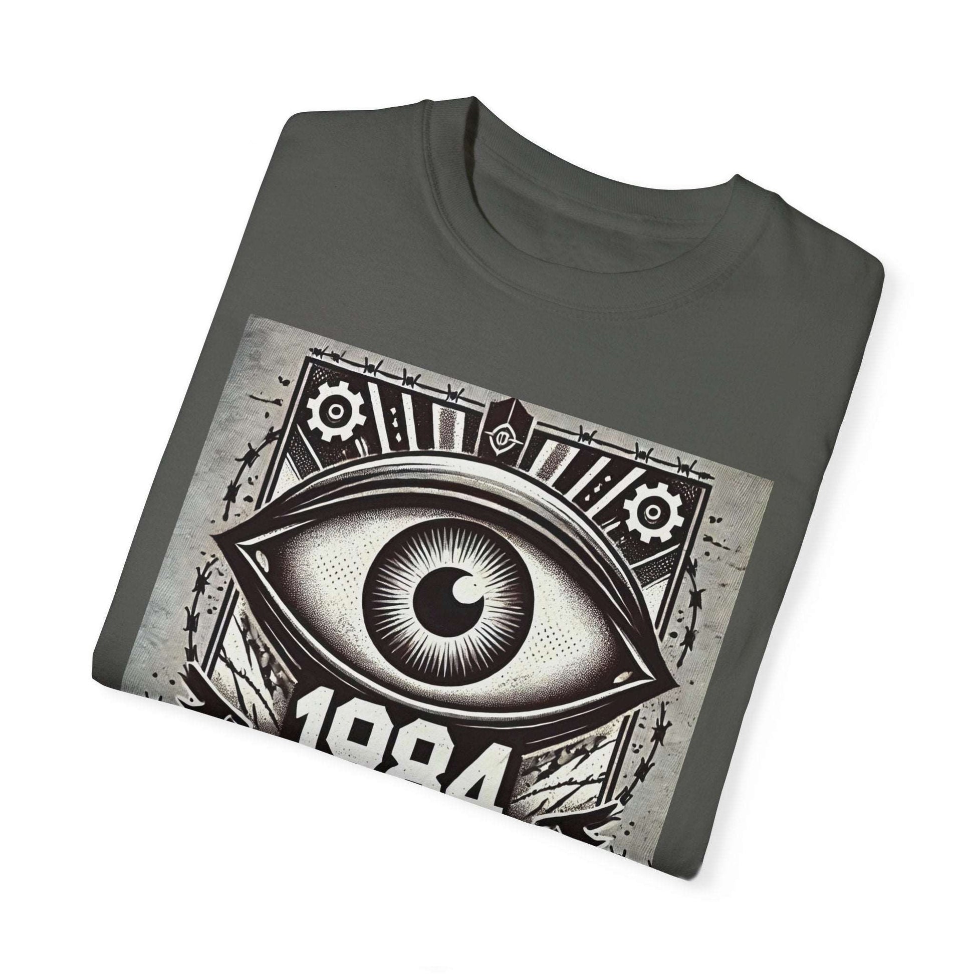 1984 Orwellian Graphic, Comfort Colors Soft Relaxed Fit Unisex Garment-Dyed T-shirt