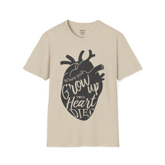 THE BREAKFAST CLUB "When You Grow Up, Your Heart Dies." - Allison Reynolds The Basketcase Unisex Softstyle T Shirt