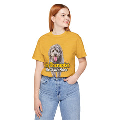 My Therapist Has A Wet Nose Personalized with your dog(s) image T-Shirt