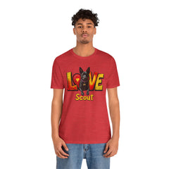 Personalized Love Your Dog T-Shirt — Designed with your dogs name and picture Graphic Tee