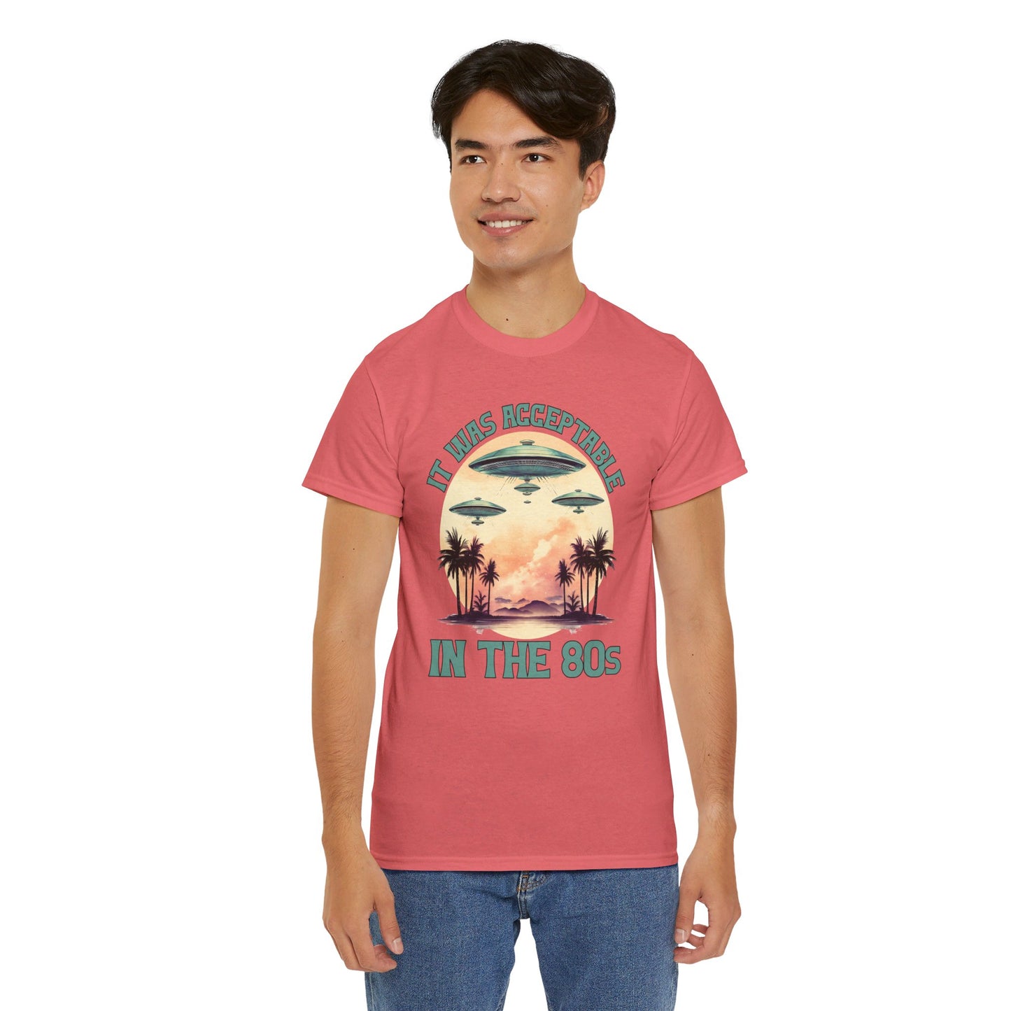 Funny 80s UFOs - Unisex Heavy Cotton Tee