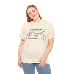 Nuclear Submarine Propulsion Explained Tee, Science Shirt, Geeky Gift, Educational Apparel, STEM Fashion, Nerdy T-Shirt