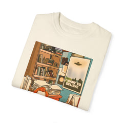 I Want to Believe Unisex Garment-Dyed T-Shirt – Retro Style for UFO Enthusiasts
