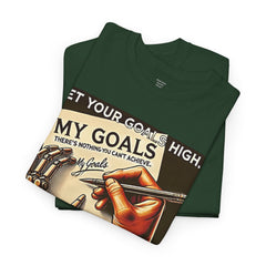 Amputee Motivational Goals  - Unisex Heavy Cotton Tee