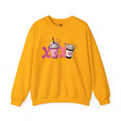 Woman's Love Coffee Valentine -  Unisex Heavy Blend™ Crewneck Sweatshirt