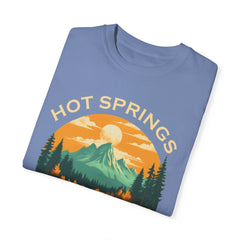 Hot Springs National Park Graphic, Comfort Colors Soft Relaxed Fit Unisex Garment-Dyed T-shirt