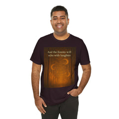 Forest Echoes Short Sleeve Tee - Get The Led Out, Zeppelin Inspirational Nature Design