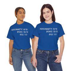 Personality, Looks, Fingers Count - Unisex Heavy Cotton Tee / Prosthetic Humor / One Leg / One Arm / Missing Fingers