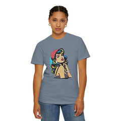 Pop Art Pinup Girl Comfort Colors T-Shirt
