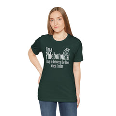 Phlebotomist Humor Tee, Funny Medical Shirt, Nurse Gift, Blood Tech Wear, Cute Phlebotomy Humor, Healthcare Apparel