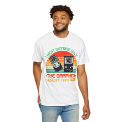 Retro Gamer Unisex T-Shirt - "I Went Outside Once"
