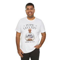 Pope Leo XIV New York Mets Fan Short Sleeve Tee - Made in USA
